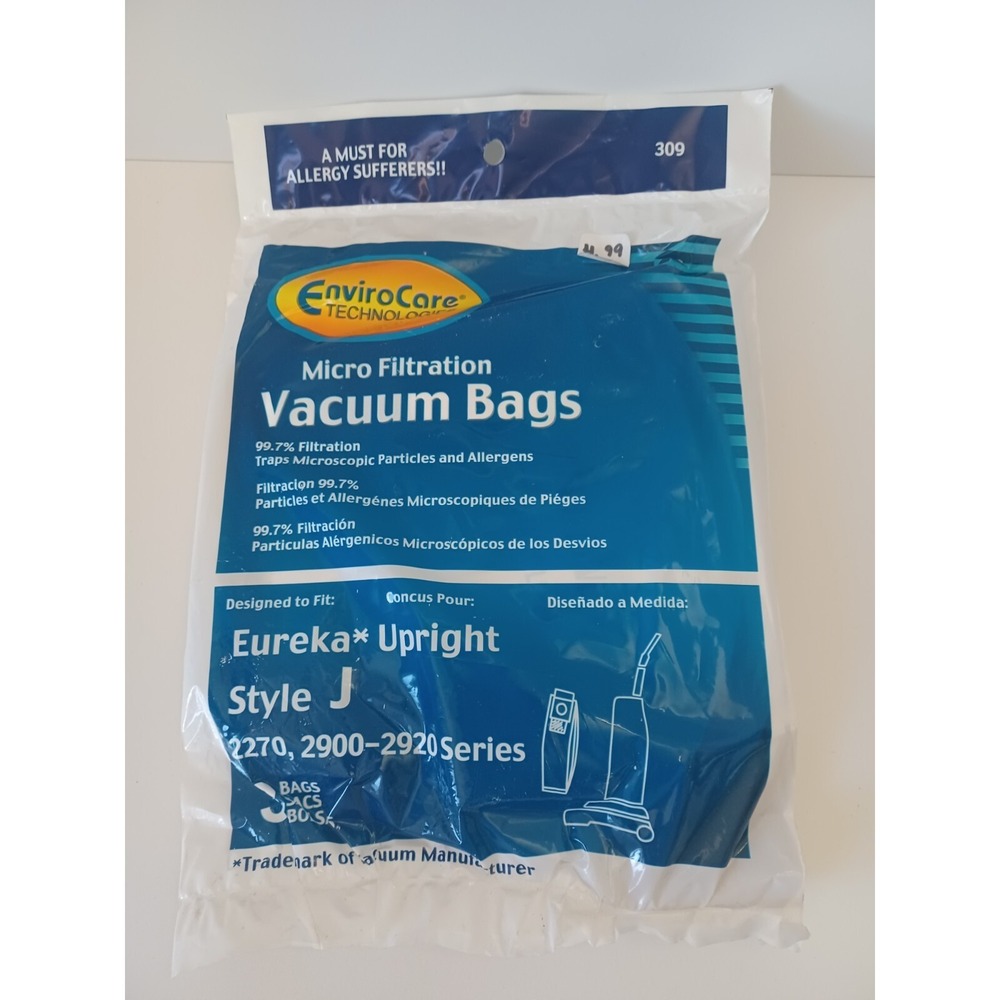 EnviroCare Replacement Micro Filtration Vacuum Bags for‎ Eureka Style J Uprights